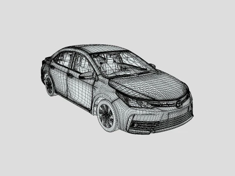 Toyota Corolla 2014 3D Model