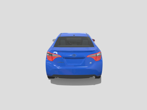 Toyota Corolla S 2018 3D Model