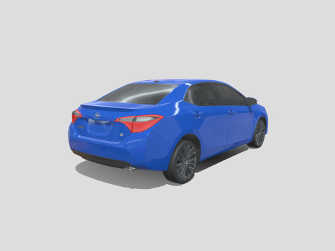 Toyota Corolla S 2018 3D Model