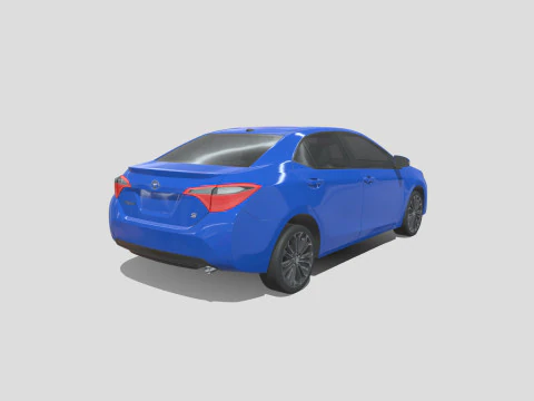 Toyota Corolla S 2018 3D Model