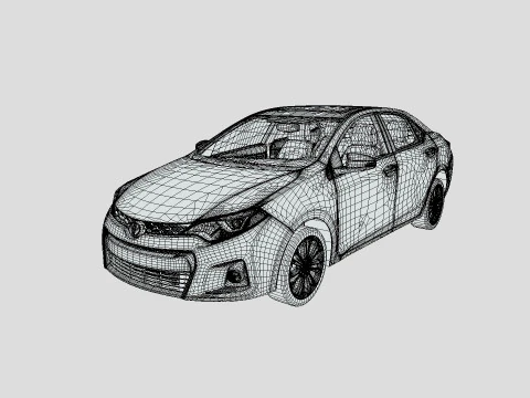 Toyota Corolla S 2018 3D Model