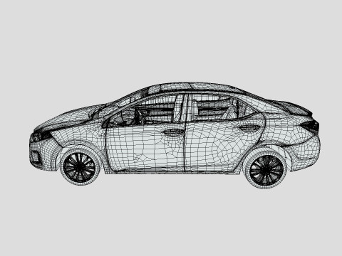 Toyota Corolla S 2018 3D Model