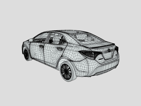 Toyota Corolla S 2018 3D Model