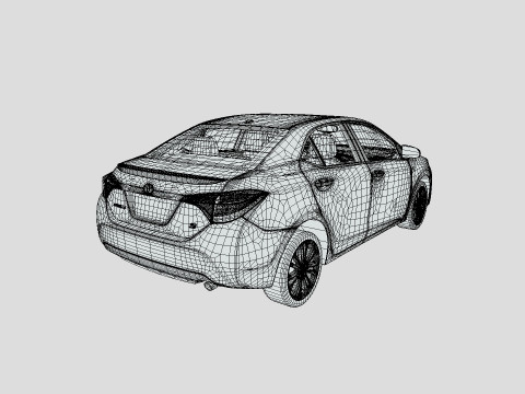 Toyota Corolla S 2018 3D Model
