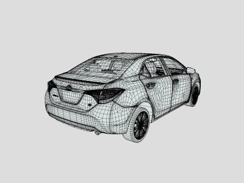 Toyota Corolla S 2018 3D Model