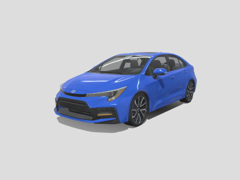 Toyota Corolla XSE 2021 3D 모델
