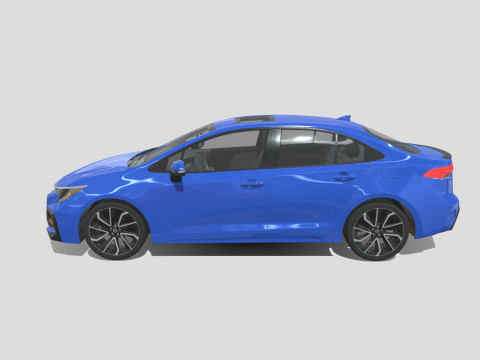 Toyota Corolla XSE 2021 3D 모델