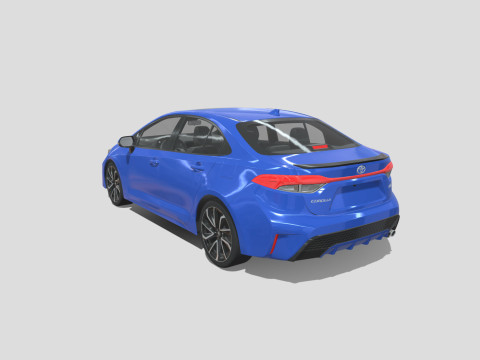 Toyota Corolla XSE 2021 3D 모델