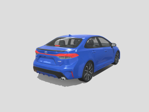 Toyota Corolla XSE 2021 3D 모델