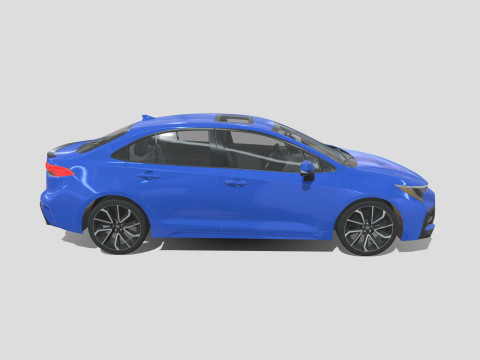 Toyota Corolla XSE 2021 3D 모델