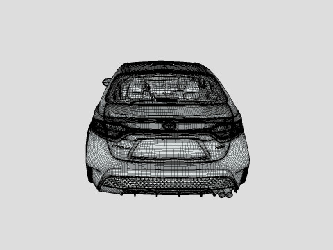 Toyota Corolla XSE 2021 3D 모델