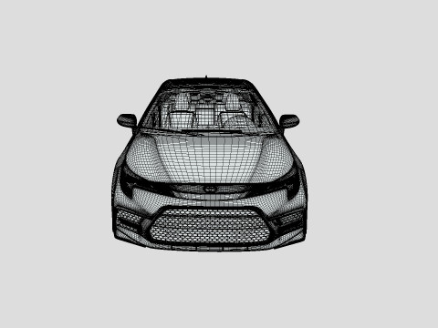 Toyota Corolla XSE 2021 3D 모델