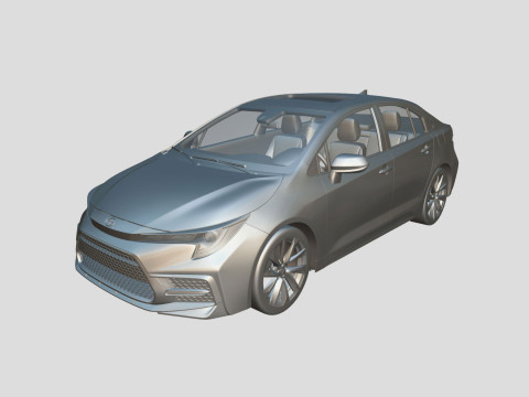 Toyota Corolla XSE 2021 3D 모델