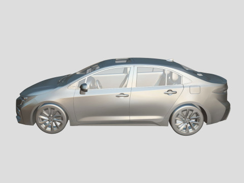 Toyota Corolla XSE 2021 3D 모델