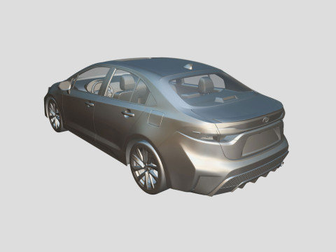 Toyota Corolla XSE 2021 3D 모델