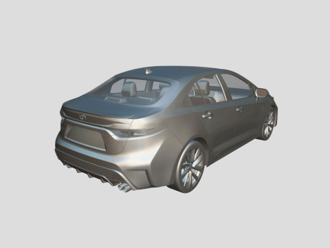 Toyota Corolla XSE 2021 3D 모델