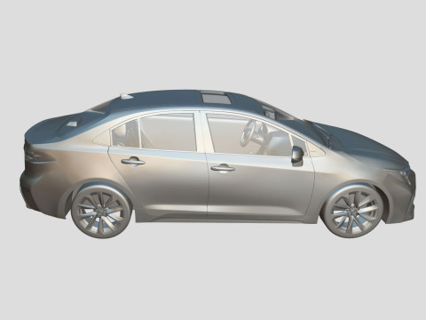 Toyota Corolla XSE 2021 3D 모델