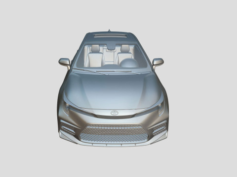 Toyota Corolla XSE 2021 3D 모델