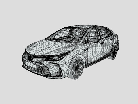 Toyota Corolla 2021 Hybrid 3D 모델