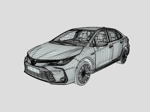 Toyota Corolla 2021 Hybrid 3D Model