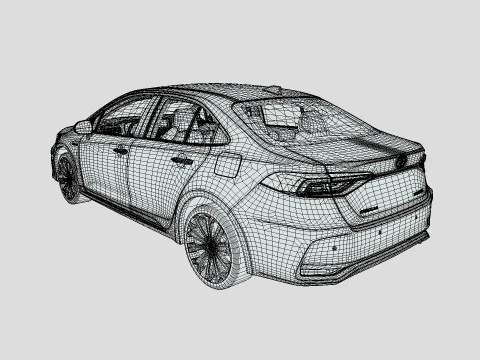 Toyota Corolla 2021 Hybrid 3D Model
