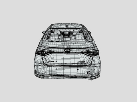 Toyota Corolla 2021 Hybrid 3D 모델