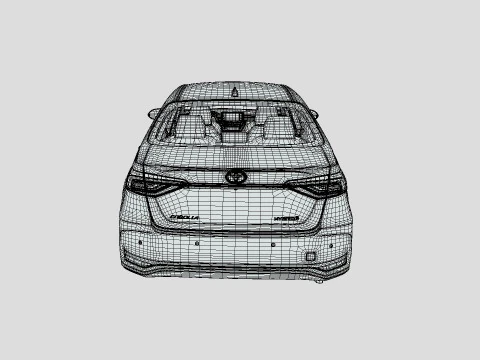 Toyota Corolla 2021 Hybrid 3D Model