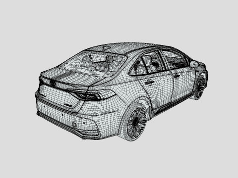 Toyota Corolla 2021 Hybrid 3D 모델
