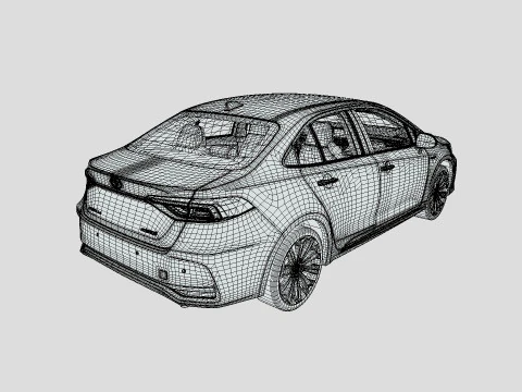 Toyota Corolla 2021 Hybrid 3D Model