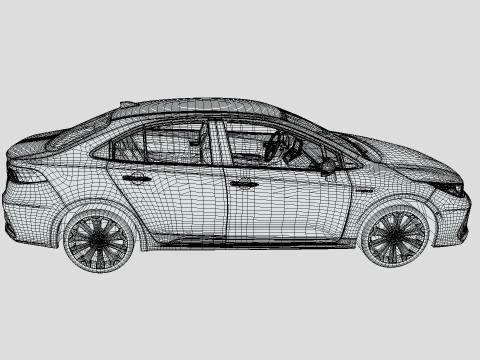 Toyota Corolla 2021 Hybrid 3D 모델