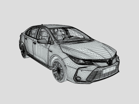 Toyota Corolla 2021 Hybrid 3D 모델