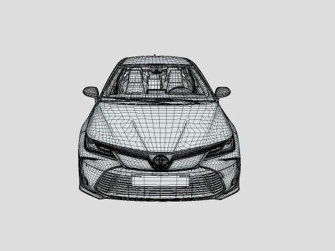 Toyota Corolla 2021 Hybrid 3D 모델