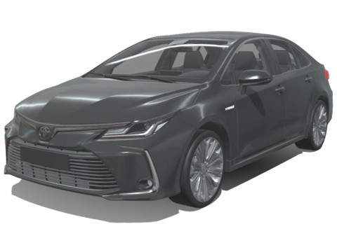 Toyota Corolla 2021 Hybrid 3Dモデル