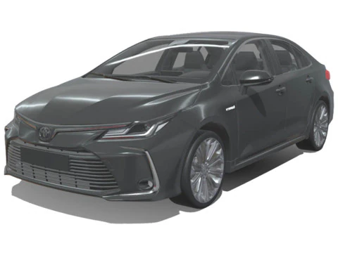 Toyota Corolla 2021 Híbrido Modelo 3D