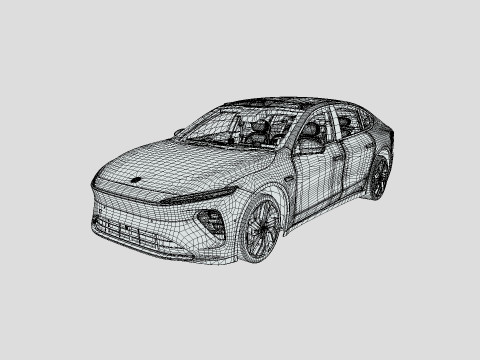 NIO ET7 2024 3D Модель