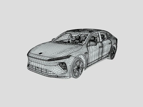 NIO ET7 2024 3D Model