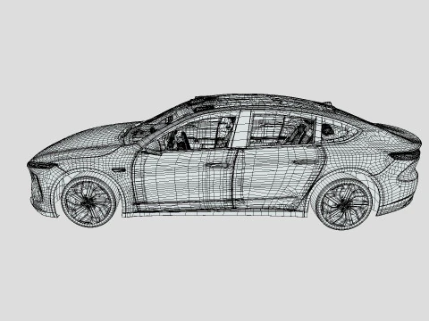 NIO ET7 2024 3D Model