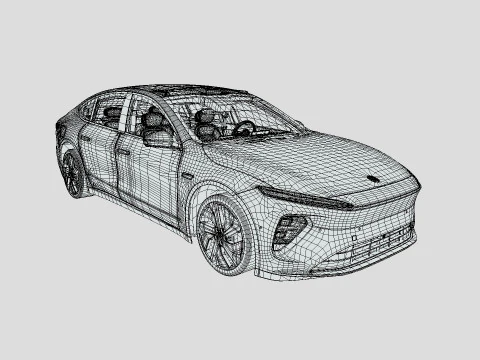 NIO ET7 2024 3D Model
