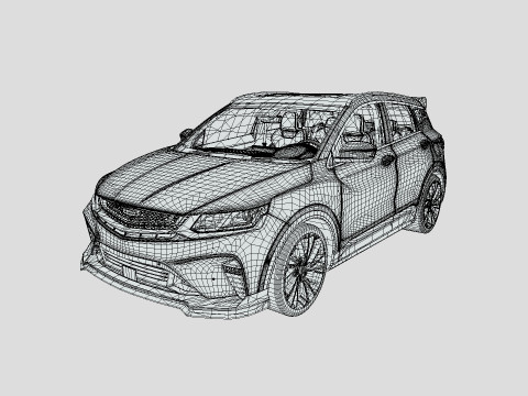 Geely Coolray 2022 3D Model