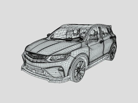 Geely Coolray 2022 3D Model