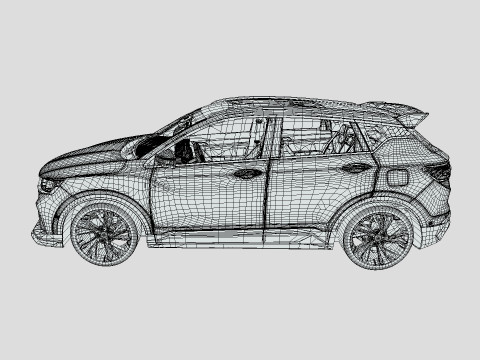 Geely Coolray 2022 3D Model