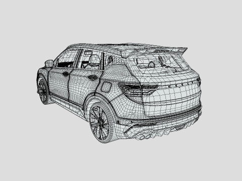 Geely Coolray 2022 3D Model