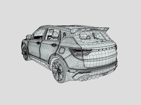 Geely Coolray 2022 3D Model