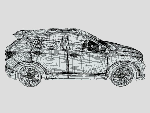 Geely Coolray 2022 3D Model