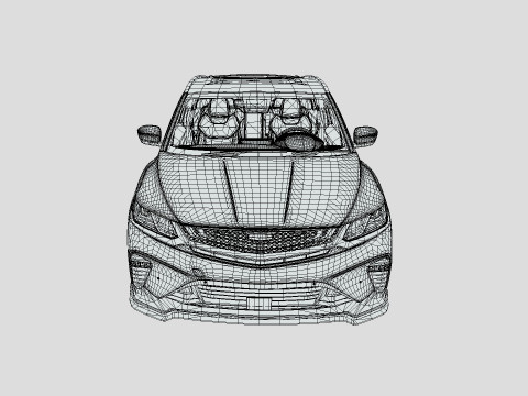 Geely Coolray 2022 3D Model