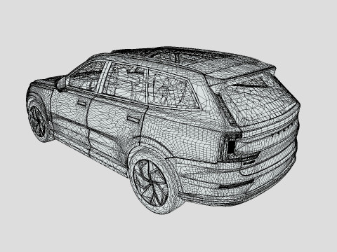 Volvo EX90 2024 3D 模型