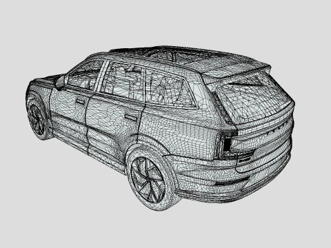 Volvo EX90 2024 3D Model