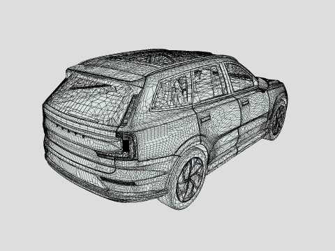 Volvo EX90 2024 3D Model