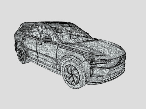 Volvo EX90 2024 3D 模型