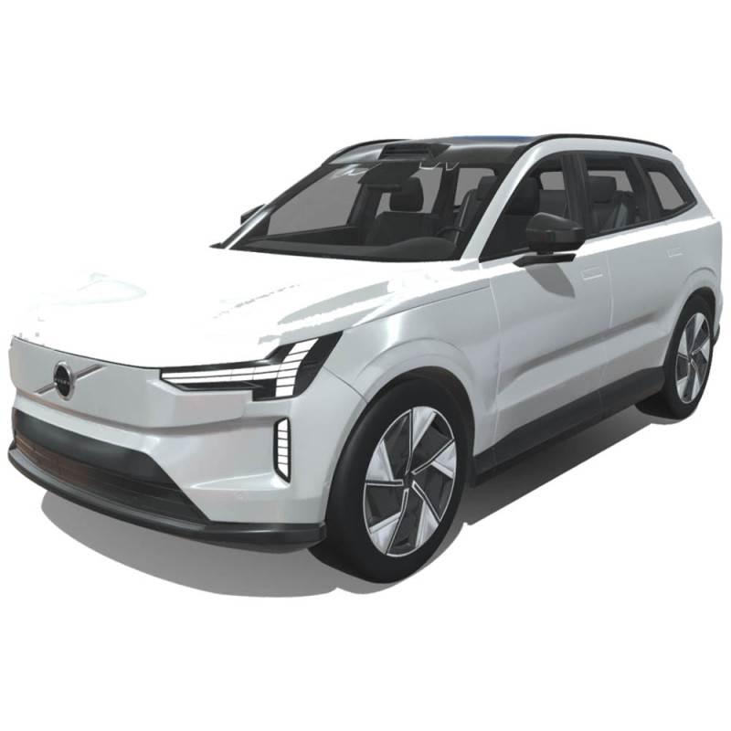 Volvo EX90 2024 3D 模型 .c4d .max .obj .3ds .fbx .stl .blend